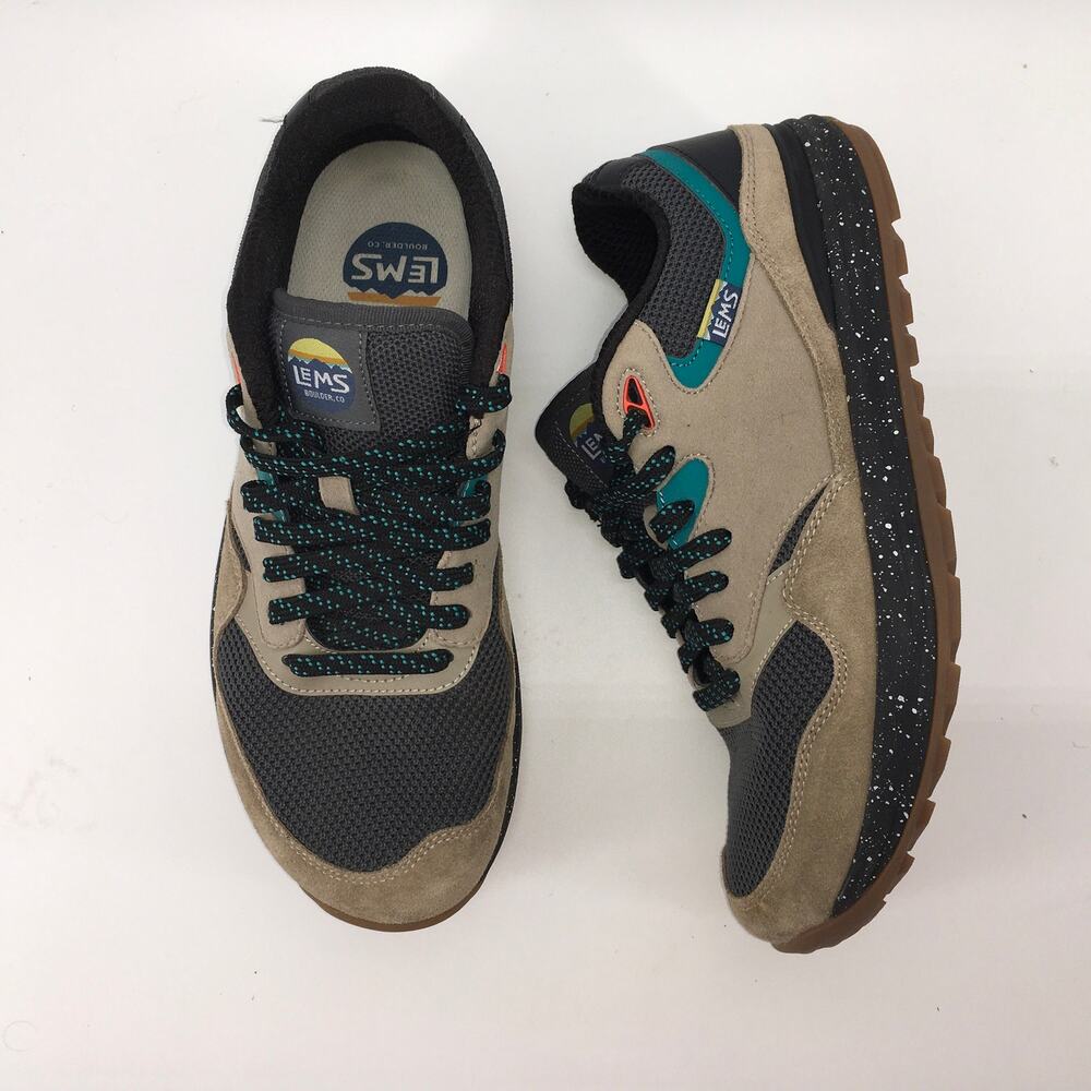LEMS Trailhead Mens Hiking Sneaker 9 D Desert Khaki Outdoor Minimalist READ - Picture 4 of 12